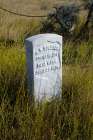 USA, Little Bighorn Battlefield National Monument Marking Fallen Cavalry Art Print